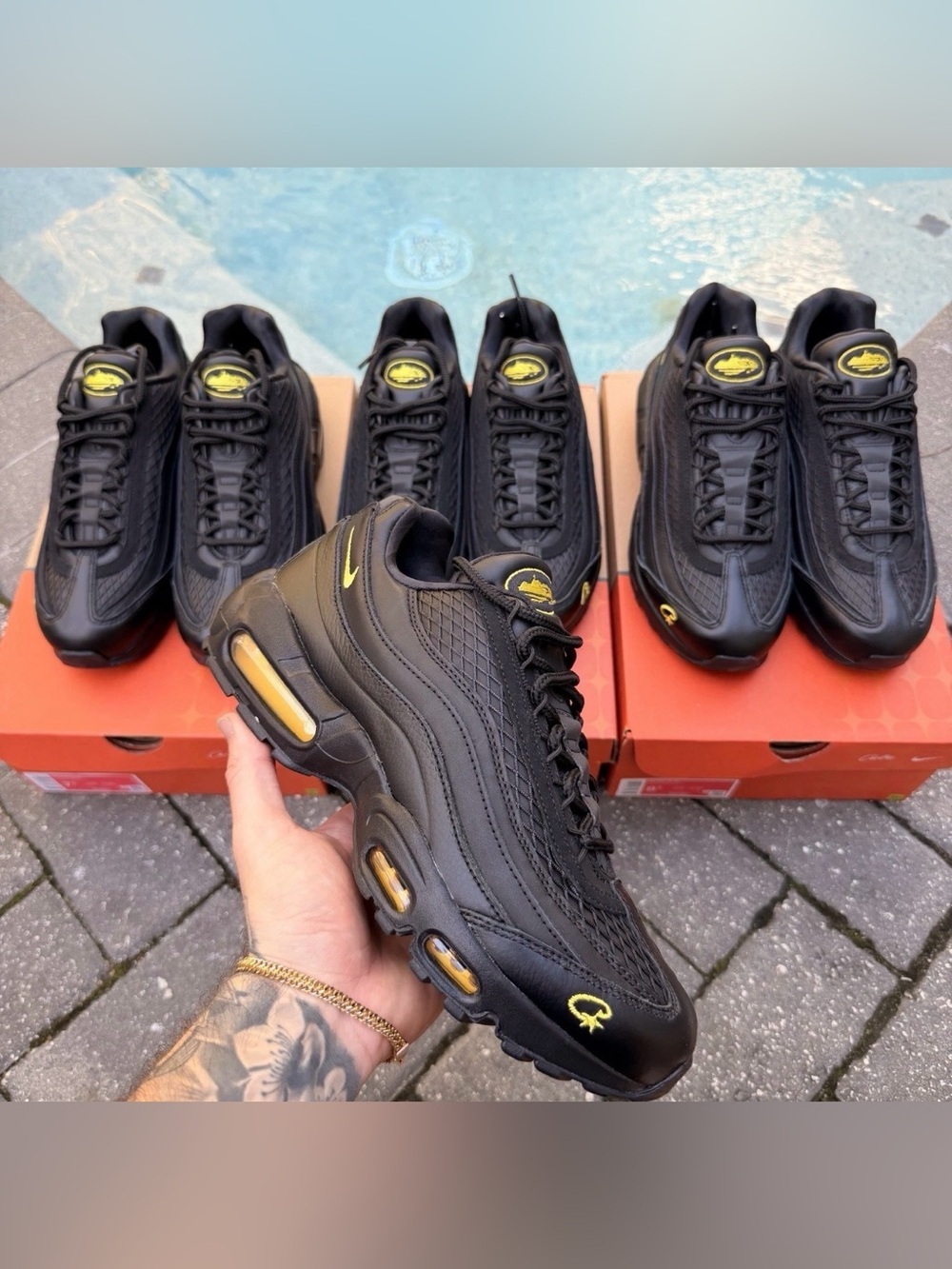 NIKE AIR MAX 95 CORTEIZ HONEY BLACK FB2709-003 SIZE 6MENS